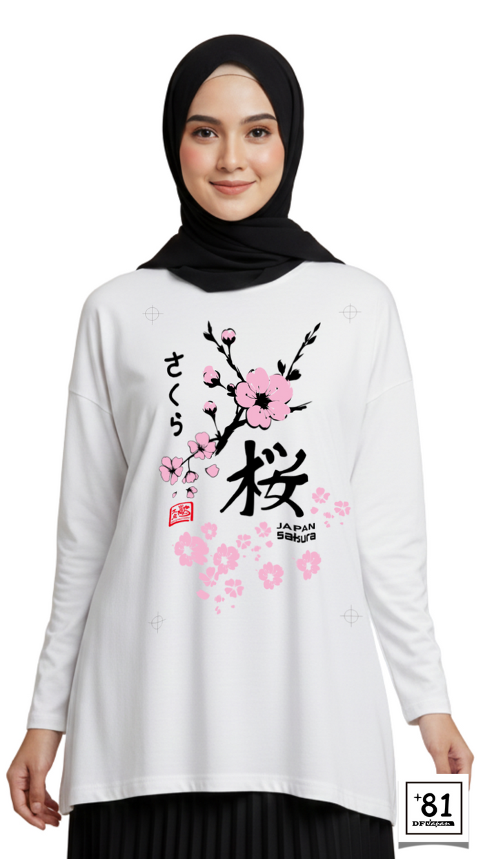 T-SHIRT JAPAN SAKURA TL-40P81DF