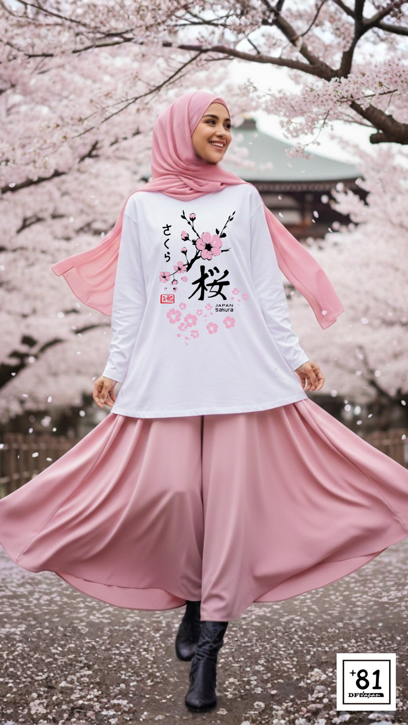 T-SHIRT JAPAN SAKURA TL-40P81DF