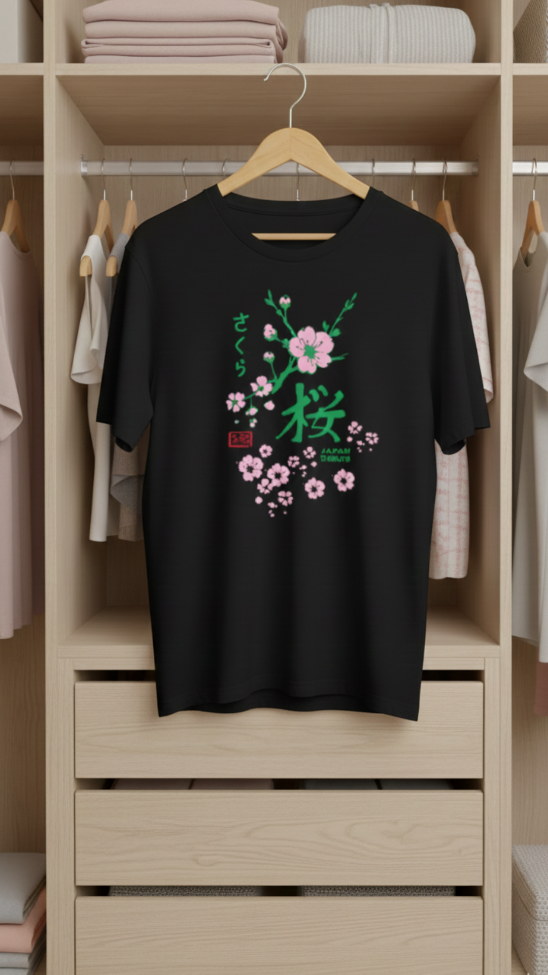 T-Shirt Japan Sakura TS-40P81DF