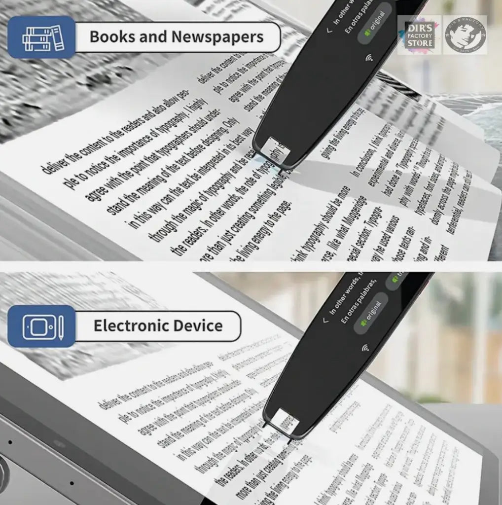 Scanning Dictionary Pen Tools