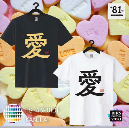 Ts-43P81Df Kanji Ai Shirts & Tops