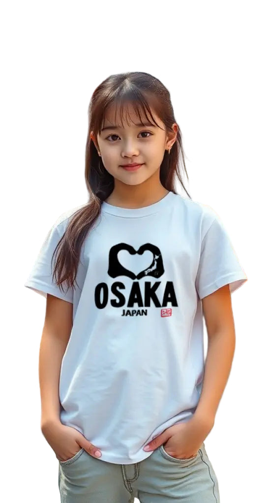 Kids Osaka Finger Heart Design White