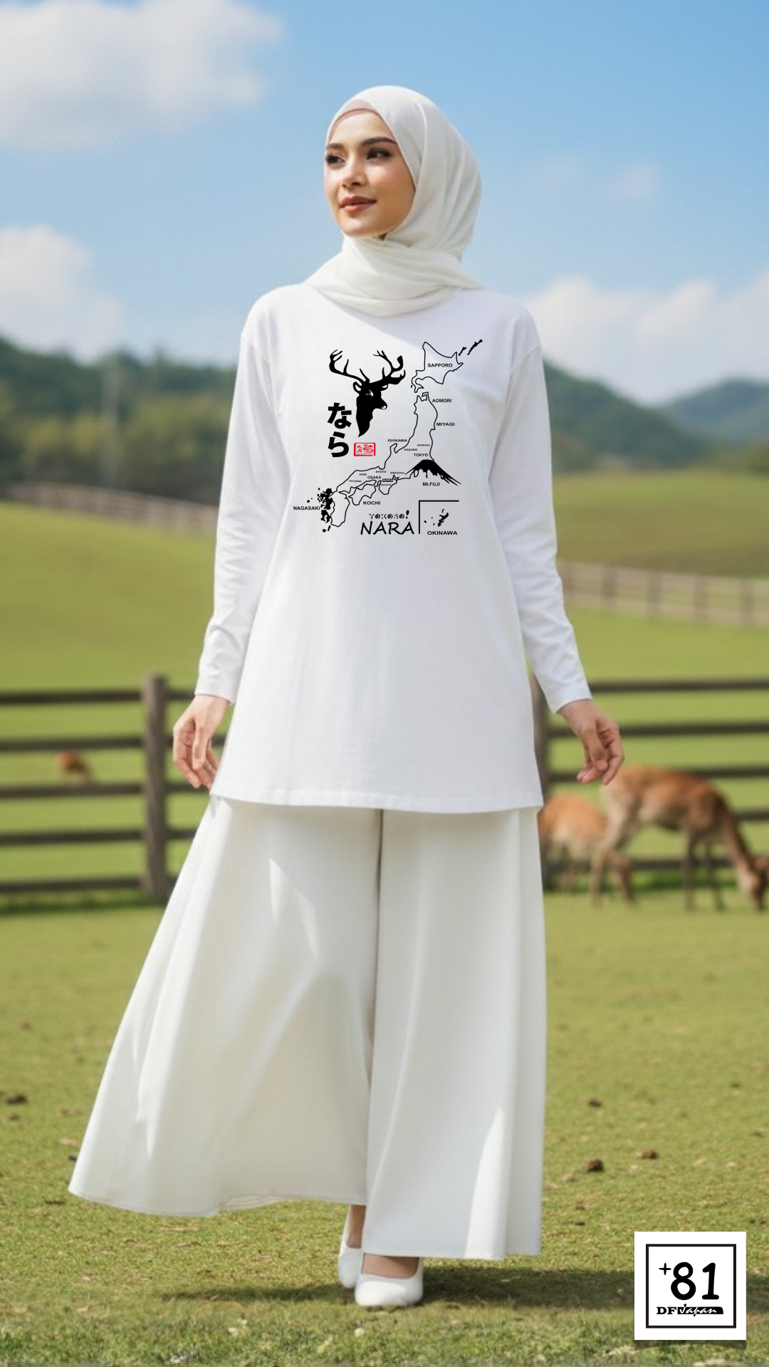 T-SHIRT YOKOSO NARA TL-17P81DF