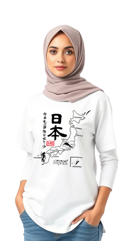 T-Shirt Yokoso Japan Design White